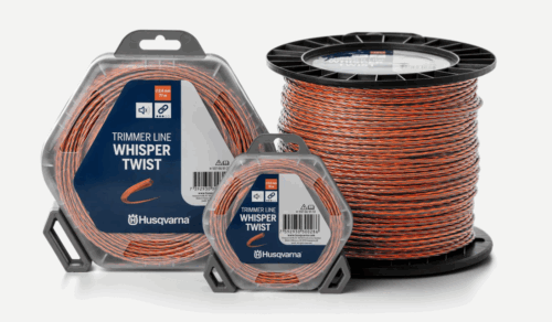 Μεσινέζα Husqvarna Whisper Twist 2,4 mm / 12 m Πορτοκαλί / Μαύρη