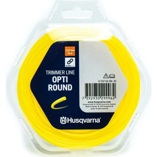 Μεσινέζα Βασικού Τύπου (Opti Round) Husqvarna 2,7 mm / 12 m Κίτρινη