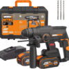 Worx Κρουστικό Σκαπτικό Μπαταρίας WX381 BL 20V 2.0J 1X4.0Ah